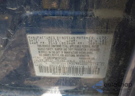 2019 Nissan Sentra S from USA, damaged, VIN 3N1AB7AP5KY313432